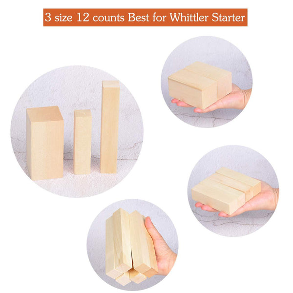 12 Pack Basswood Carving Blocks