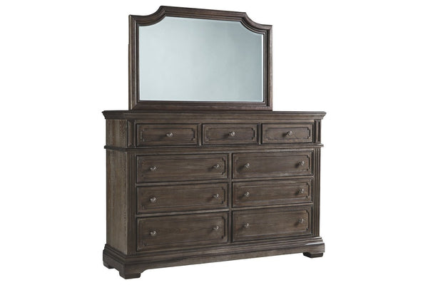 9 Drawers Dresser with Mirror