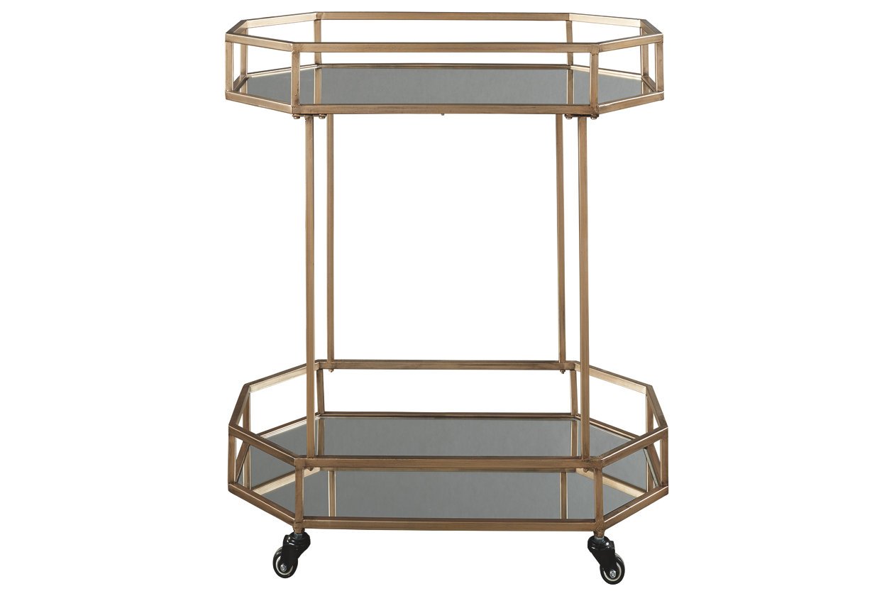 Metal bar cart