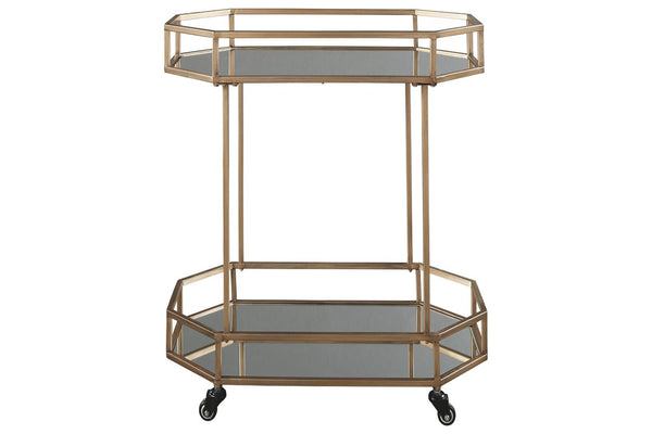 Metal bar cart