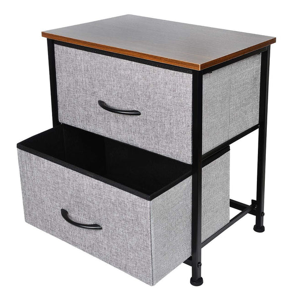 Fabric Storage Organizer Dresser with Sturdy Metal Frame