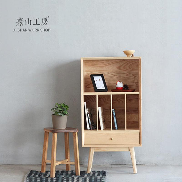 Unit Bookcase High Ash