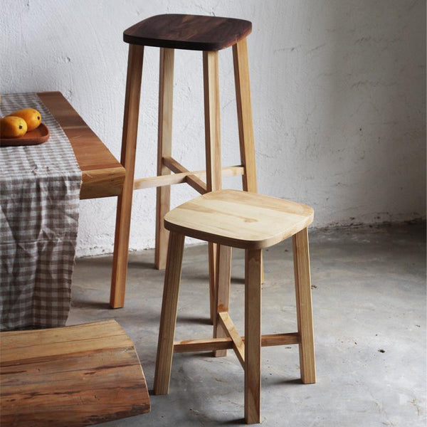 Low Bar Stool Walnut