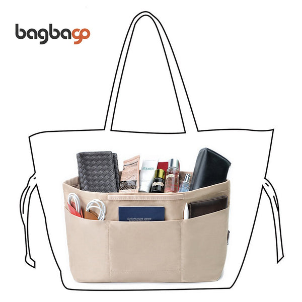 bag in bag Tote Shopper Purse Insert Organizer Package Bag Handbag Organizer fit LV Neverful M
