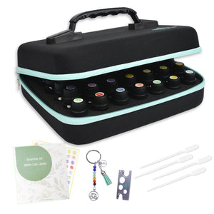 Beschan 42 Holes Essential Oil Box Carrying Case Portable Storage