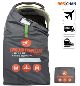 Beschan Standard or Double/Dual Stroller Gate Check Bag XL Travel Bag Foldable