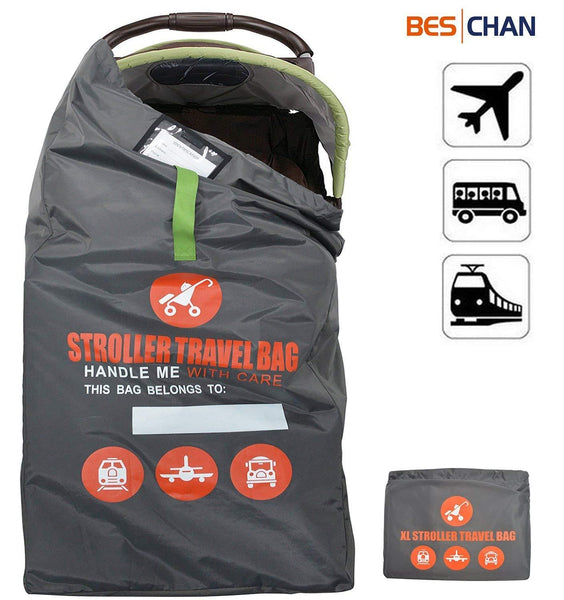 Beschan Standard or Double/Dual Stroller Gate Check Bag XL Travel Bag Foldable