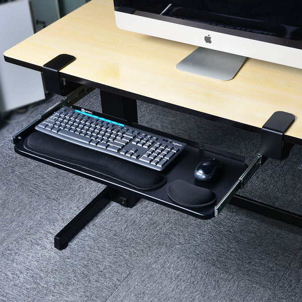 Under Table Keyboard Tray (Black, 25'')