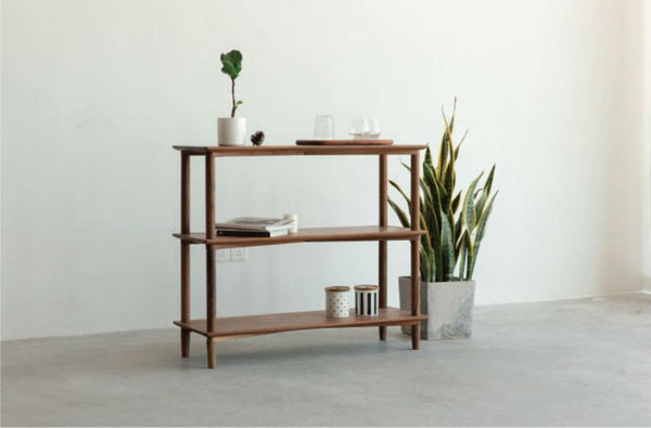 Rise Book Rack Walnut