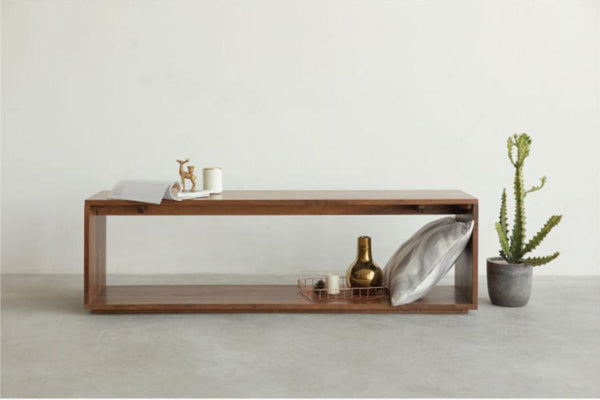 Frame Cabinet Bench Walnut