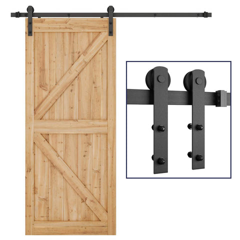 6.6ft  Sliding Barn Door Hardware Kit (I Shape )