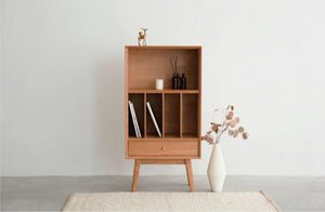 Unit Bookcase High Ash