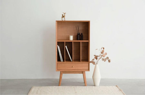 Unit Bookcase High Ash
