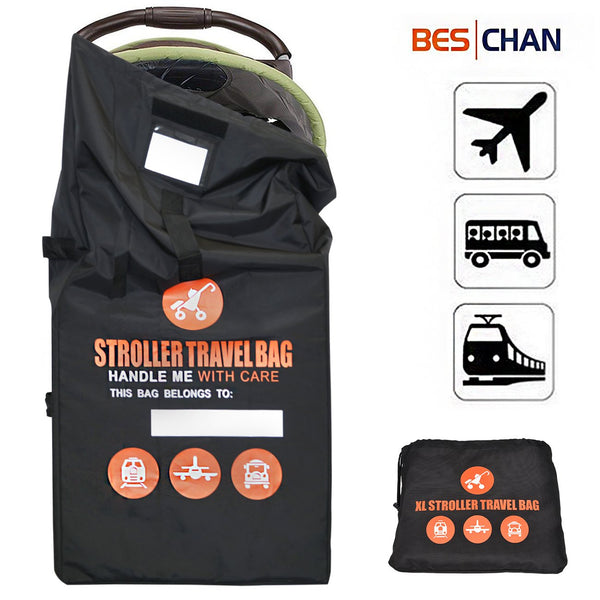 Beschan Standard or Double/Dual Stroller Gate Check Bag XL Travel Bag Foldable