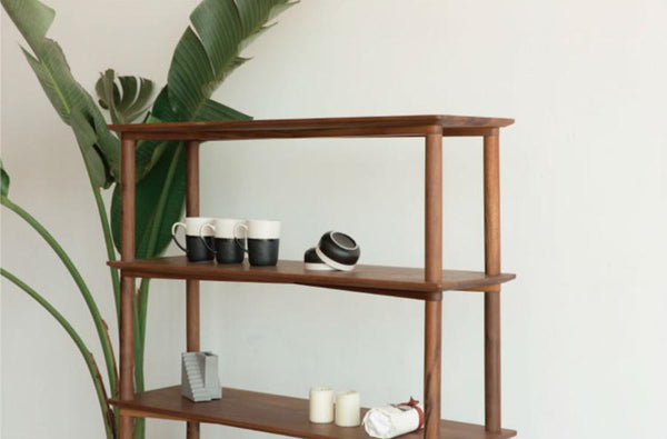 Rise Book Rack Walnut