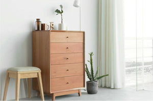 Simple Chest of Drawers – 5 drawers Cherry wood