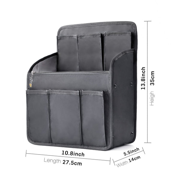 bag in bag Rectangle Backpack Insert Organizer Diaper Shoulders Bag Handbag Organizer