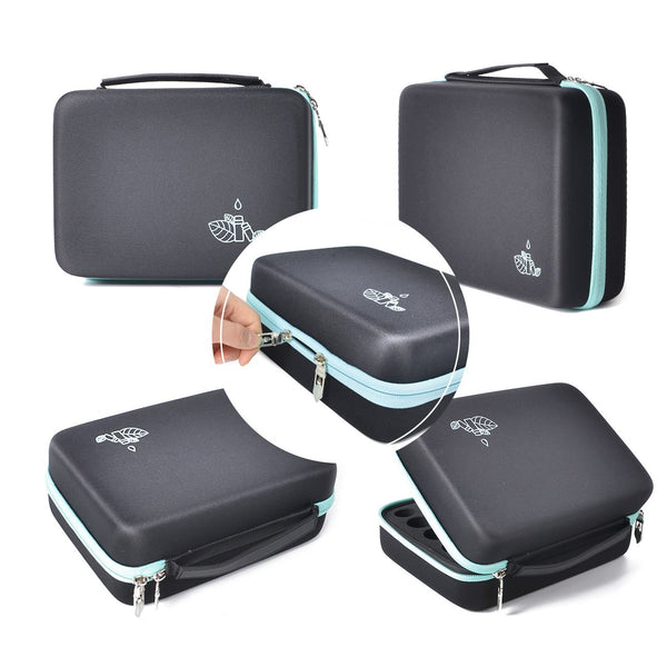 Beschan 42 Essential Oil Holder Traveling Carrying Case Storage Box Hard Shell Dense Foam writable Labels Opener Holds 20/15/10/5 ml Aromatherapy Bottles Roller Bottles