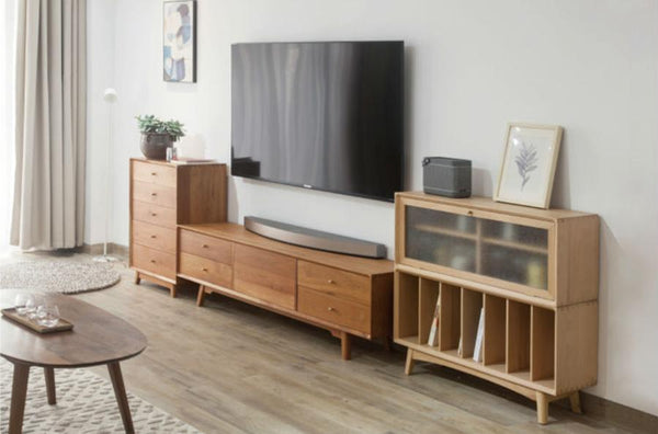 Nordic Bedside Table Walnut