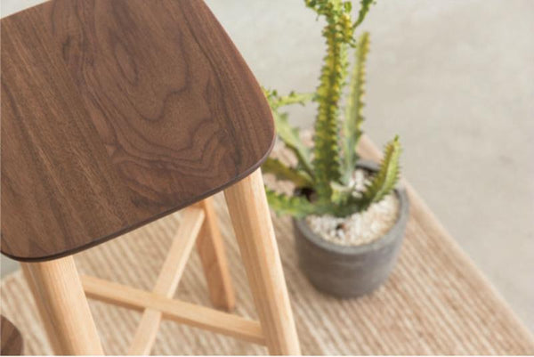 Low Bar Stool Walnut