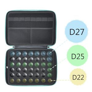 Beschan 42 Essential Oil Holder Traveling Carrying Case Storage Box Hard Shell Dense Foam writable Labels Opener Holds 20/15/10/5 ml Aromatherapy Bottles Roller Bottles