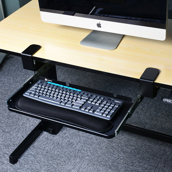 Under Table Keyboard Tray (Black, 20'')