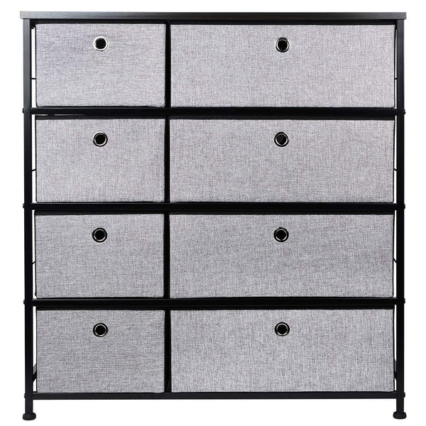 4-Tier Fabric Storage Organizer Dresser with 8 Drawers