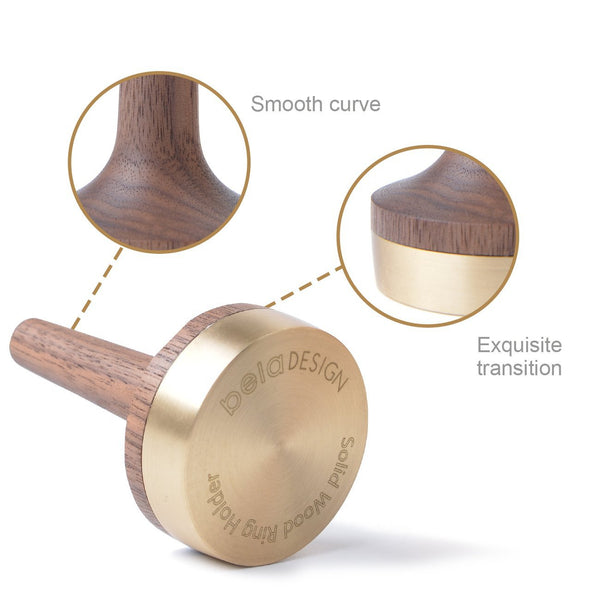 Wooden Ring Holder for Men and Women for Jewelry (Walnut Wood)