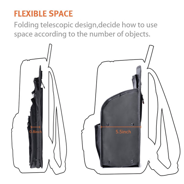 bag in bag Rectangle Backpack Insert Organizer Diaper Shoulders Bag Handbag Organizer