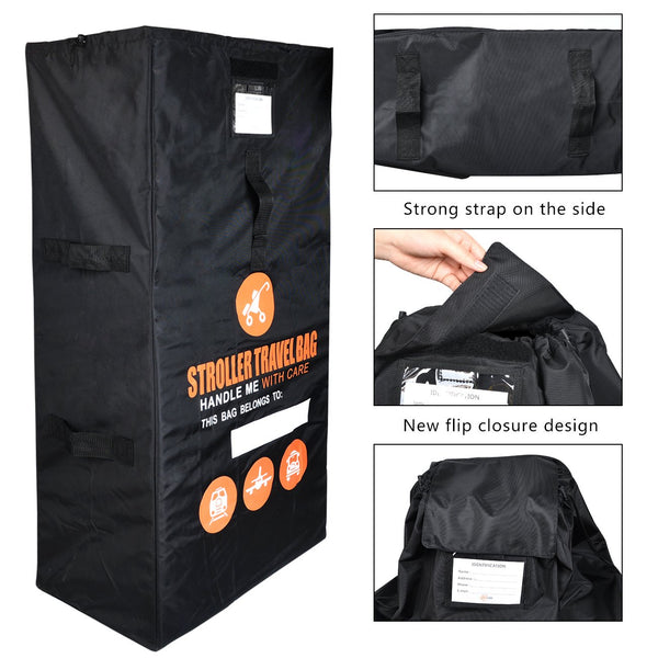 Beschan Standard or Double/Dual Stroller Gate Check Bag XL Travel Bag Foldable
