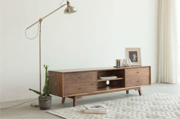 Nordic Bedside Table Walnut