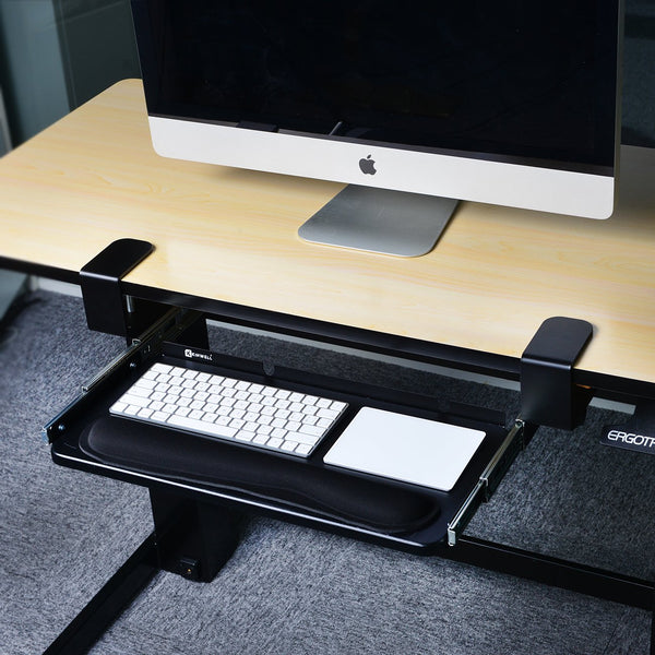 Under Table Keyboard Tray (Black, 20'')