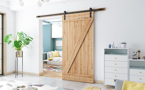 8ft  Sliding Barn Door Hardware Kit (I Shape )