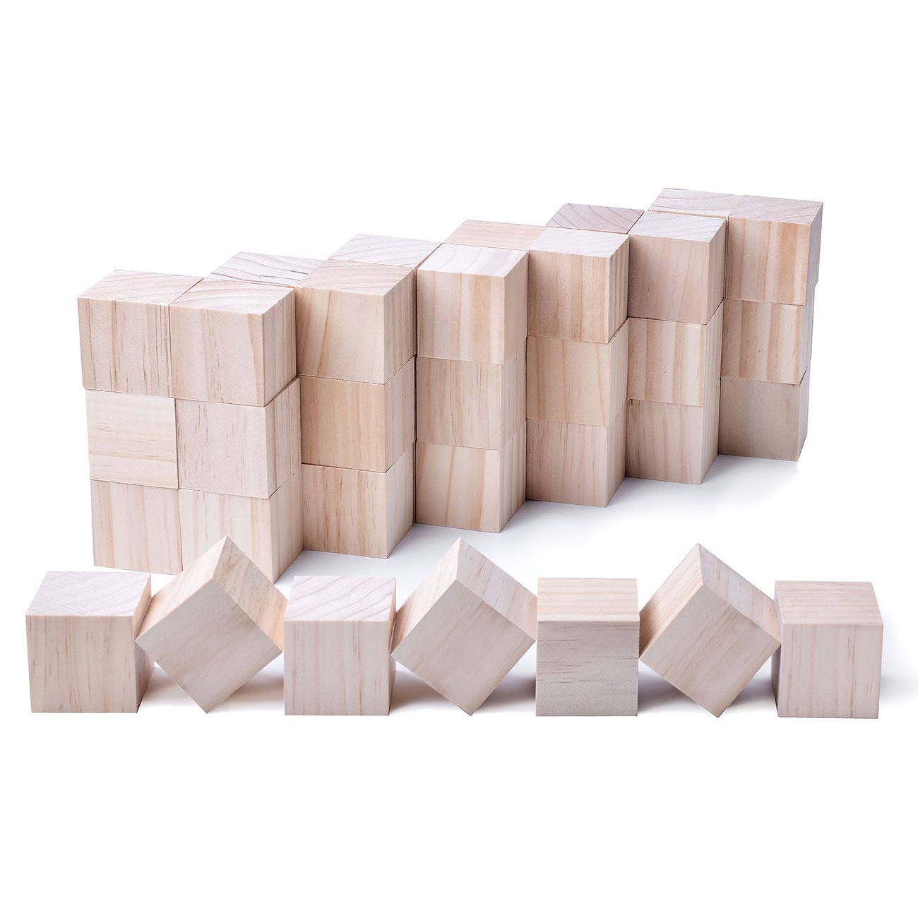 40pcs Solid Wood Craft 1.5inch