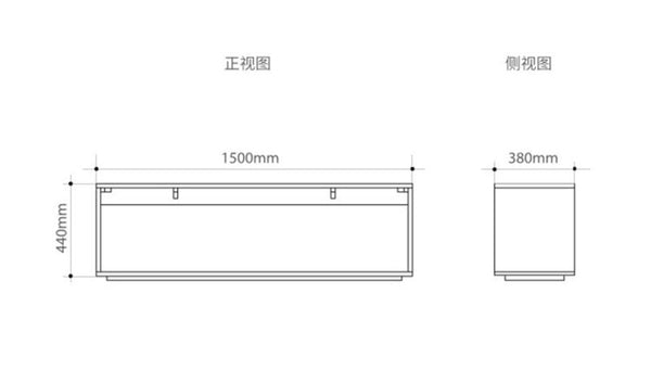 Frame Cabinet Bench Cherry wood