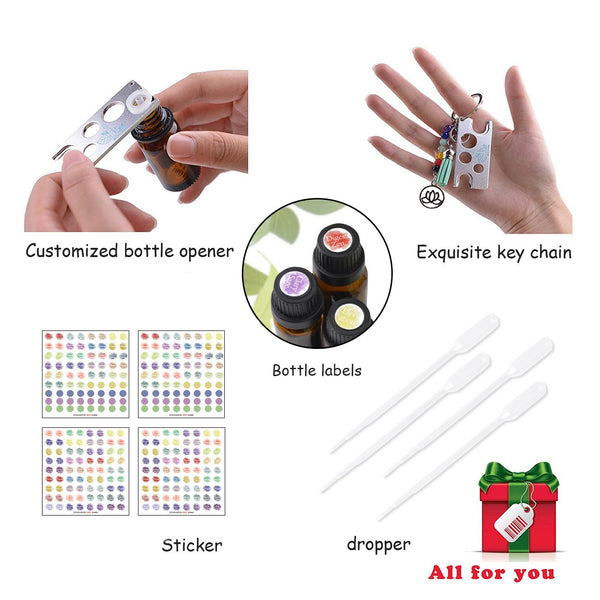 Beschan 42 Holes Essential Oil Box Carrying Case Portable Storage