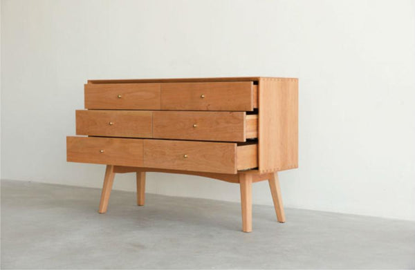 Simple Chest of Drawers Ash 6 drawers