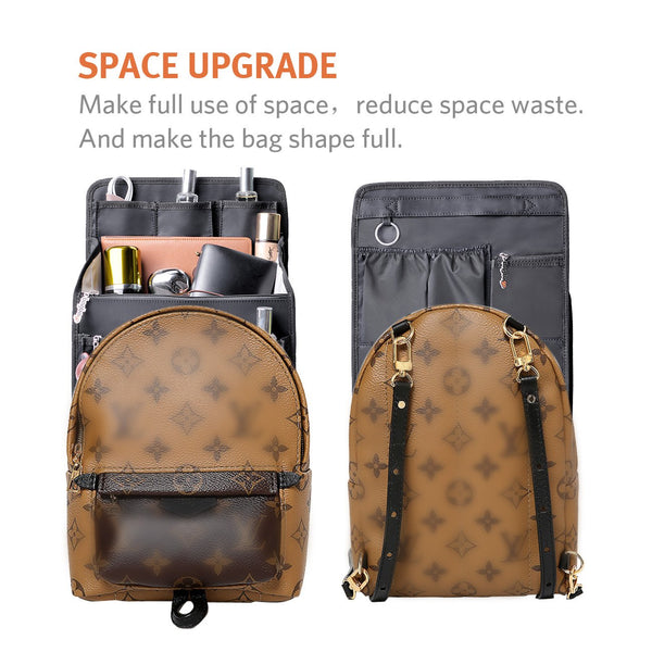 bag in bag Rectangle Backpack Insert Organizer Diaper Shoulders Bag Handbag Organizer