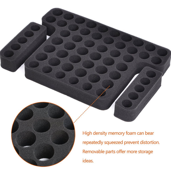 Essential Oil Carrying Case,Roller Bottle Organizer - Storage for 60-68 Bottles - Holds 5ml 10ml 15ml 20ml and 100ml with Free Writable Labels Opener