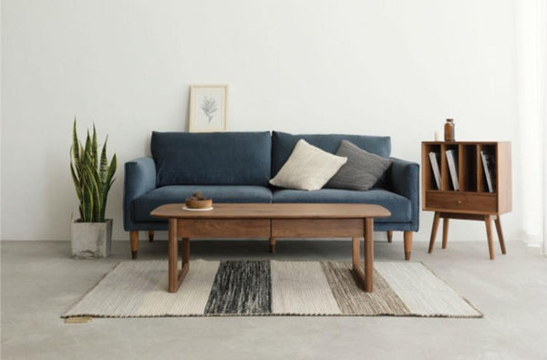 Unit Bookcase Low Walnut