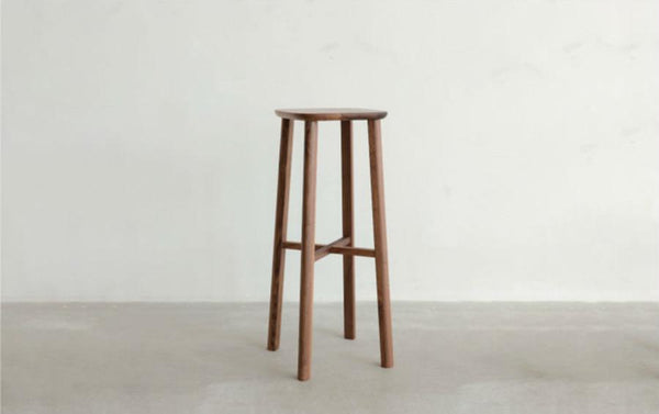 High & Low Bar Stool Ash+Walnut