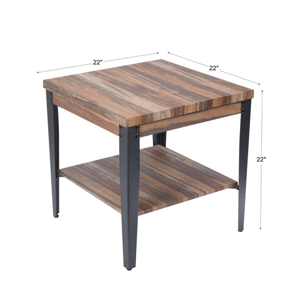 Rustic Vintage Industrial Coffee Side Table