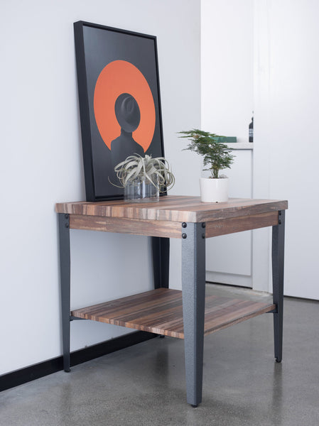 Rustic Vintage Industrial Coffee Side Table
