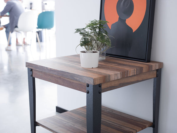 Rustic Vintage Industrial Coffee Side Table