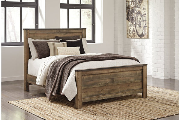 Large vintage wooden bed