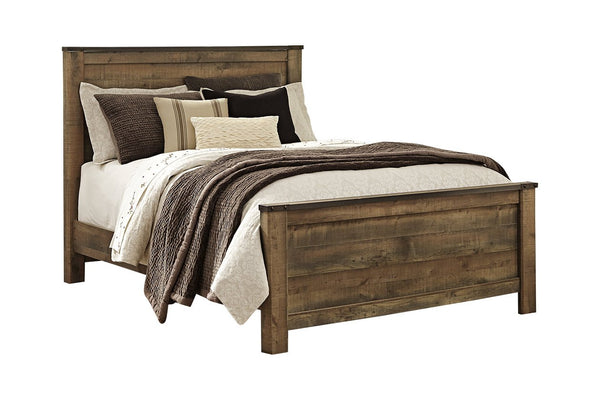 Large vintage wooden bed