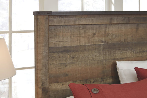 Large vintage wooden bed
