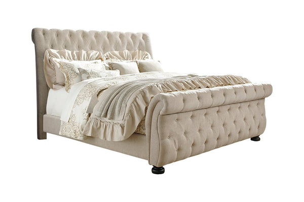 Queen Upholstered Sleigh Bed