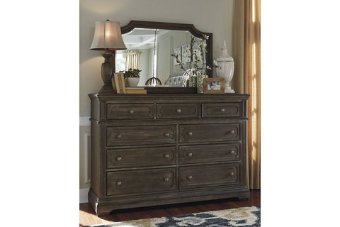 9 Drawers Dresser with Mirror