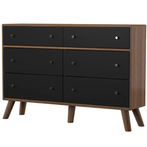 6 mid century modern Drawers Dresser